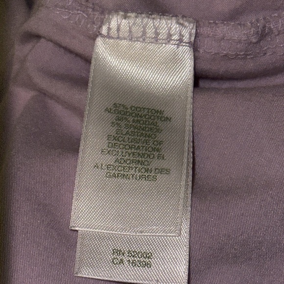 Vintage Lizgolf Short Sleeve Collared Shirt Zipper Front Lilac Pastel Size M - Picture 7 of 7